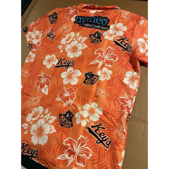 NEW Frederick Keys Baltimore Orioles Minor League Baseball Hawaiian Shirt XL - Picture 6 of 7